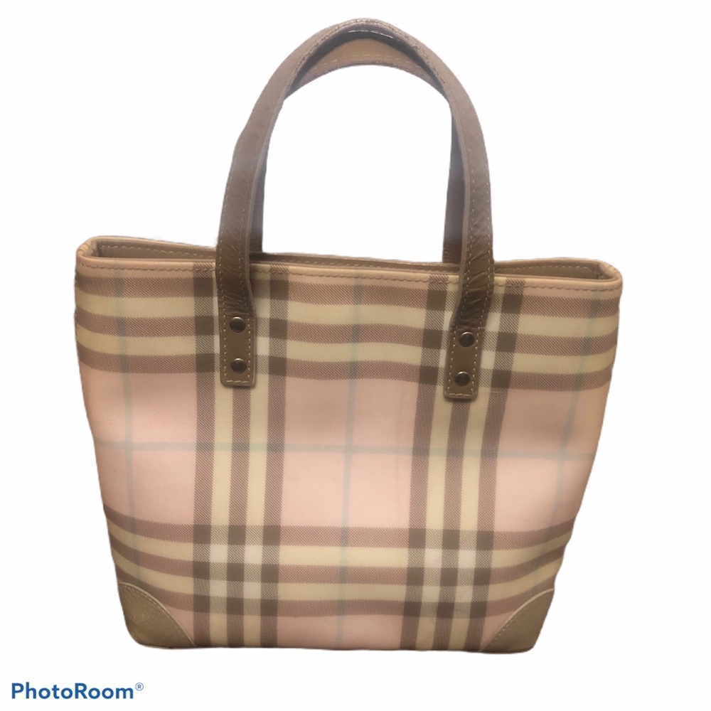 Burberry Candy Nova Check Pink Signature Tote Mini